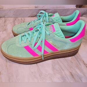 Adidas Gazelle (Mint & Screaming Pink)